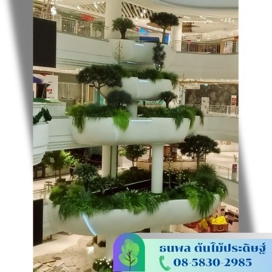 รับจัดสวนต้นไม้ปลอม - ธนพล ต้นไม้ประดิษฐ์ - รับจัดสวนต้นไม้ปลอมในอาคาร